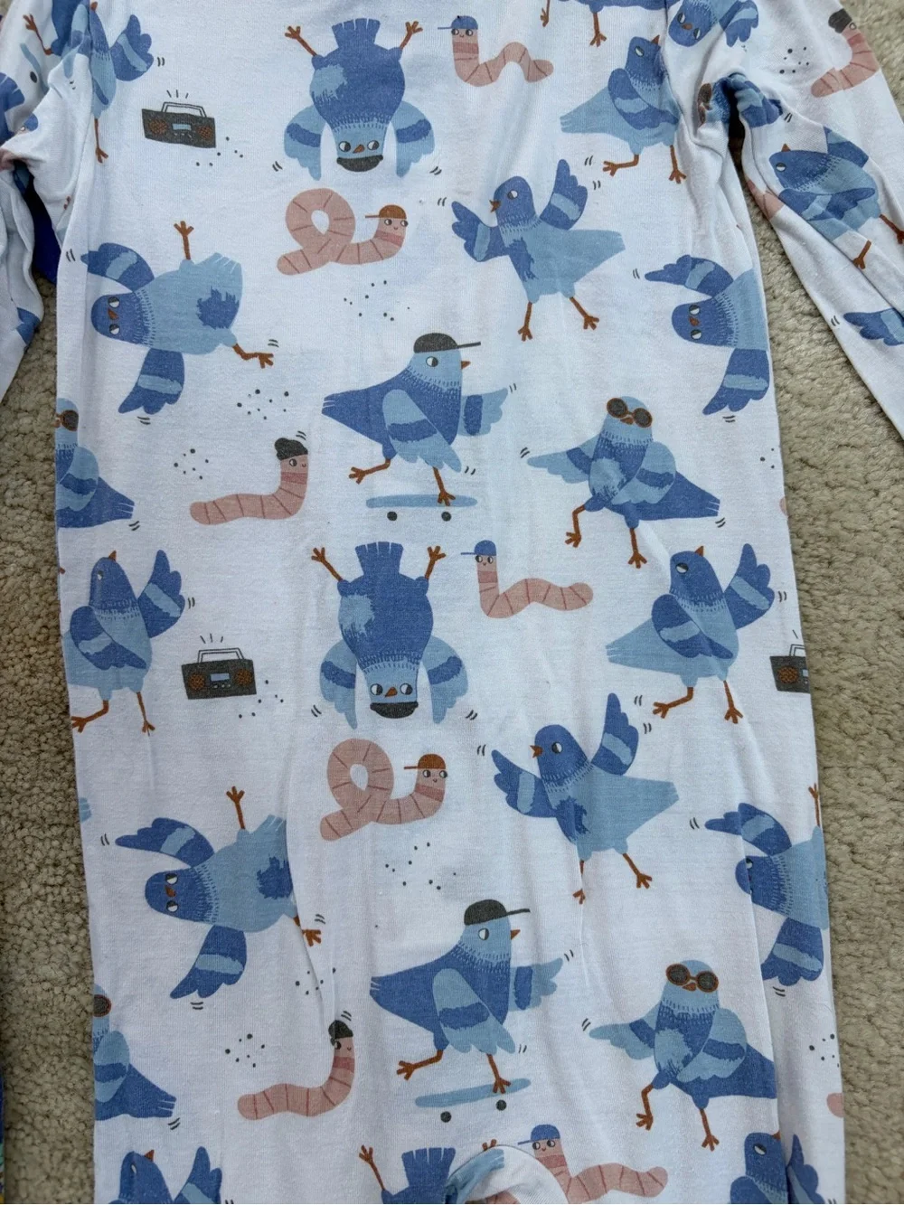 Magnetic Me Size 12-18 Months Animal Print Footie Modal Pajamas Bundle